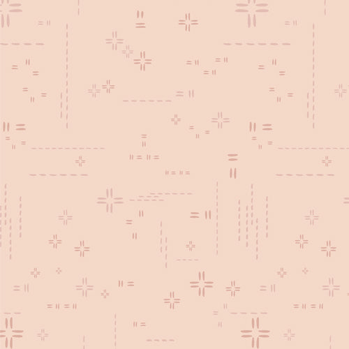 Soft pink fabric swatch with subtle elements