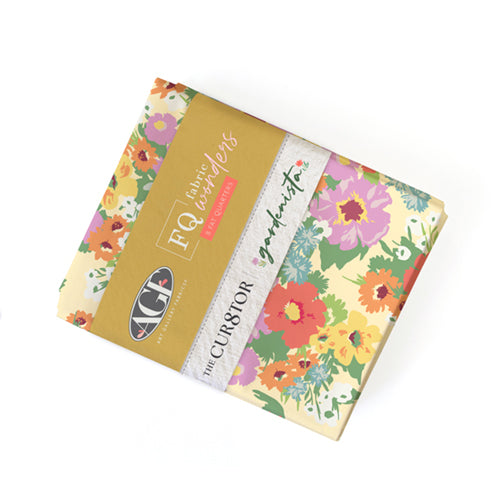 Floral fabric pack with 'Gardenista' branding on a white background