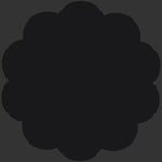 black fabric swatch