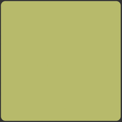 A solid muted apple green color swatch with rounded corners and a thin dark border.