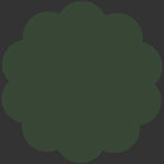 A solid dark forest green color swatch on a dark gray background.