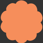 Solid orange  swatch