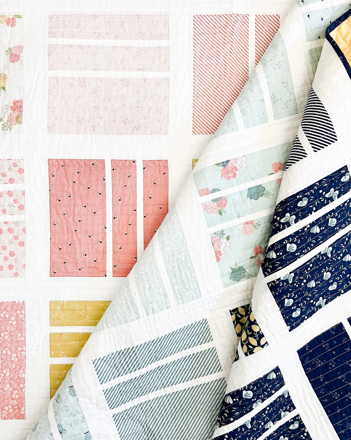 close up of finish quilt 