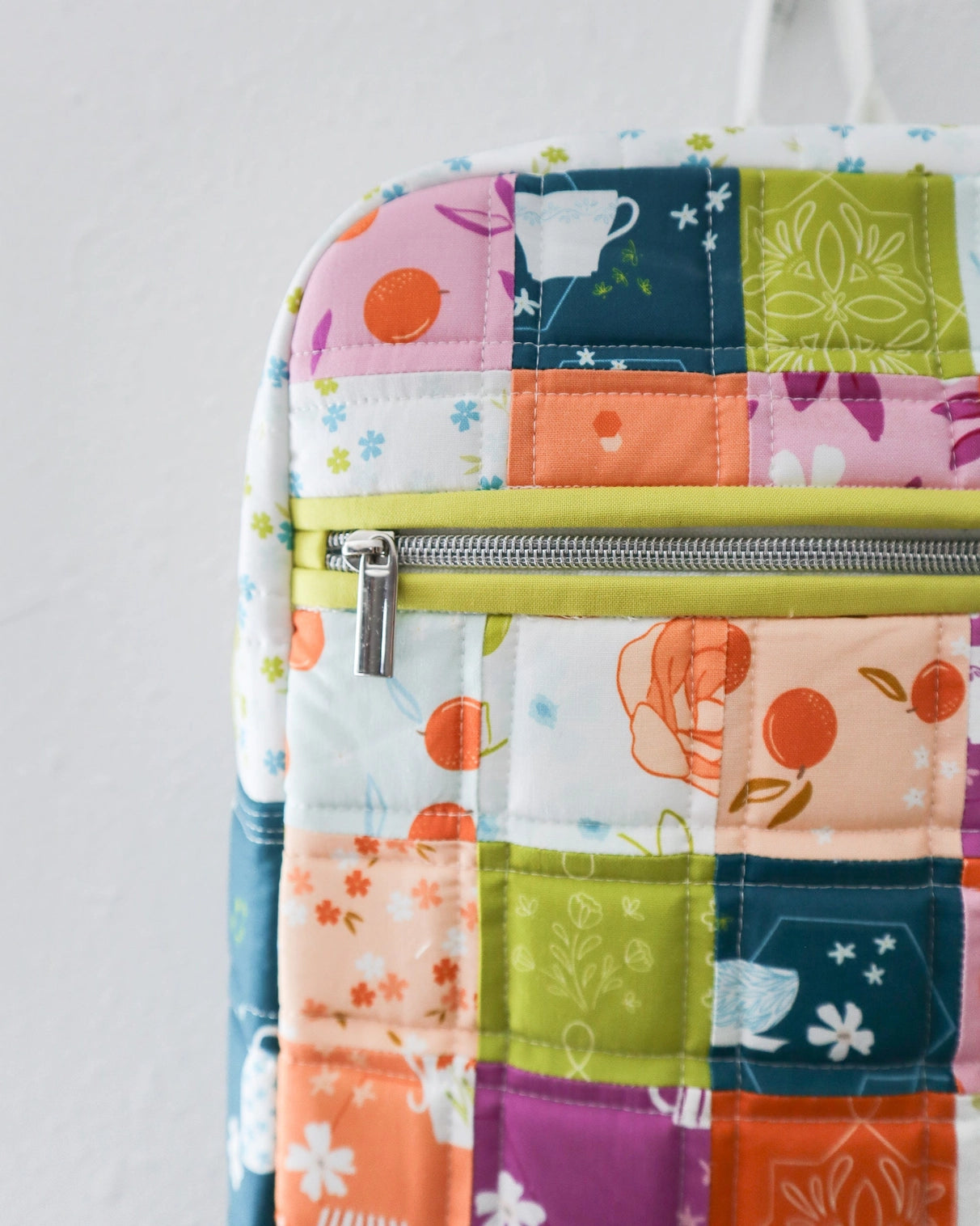 close up of backpack